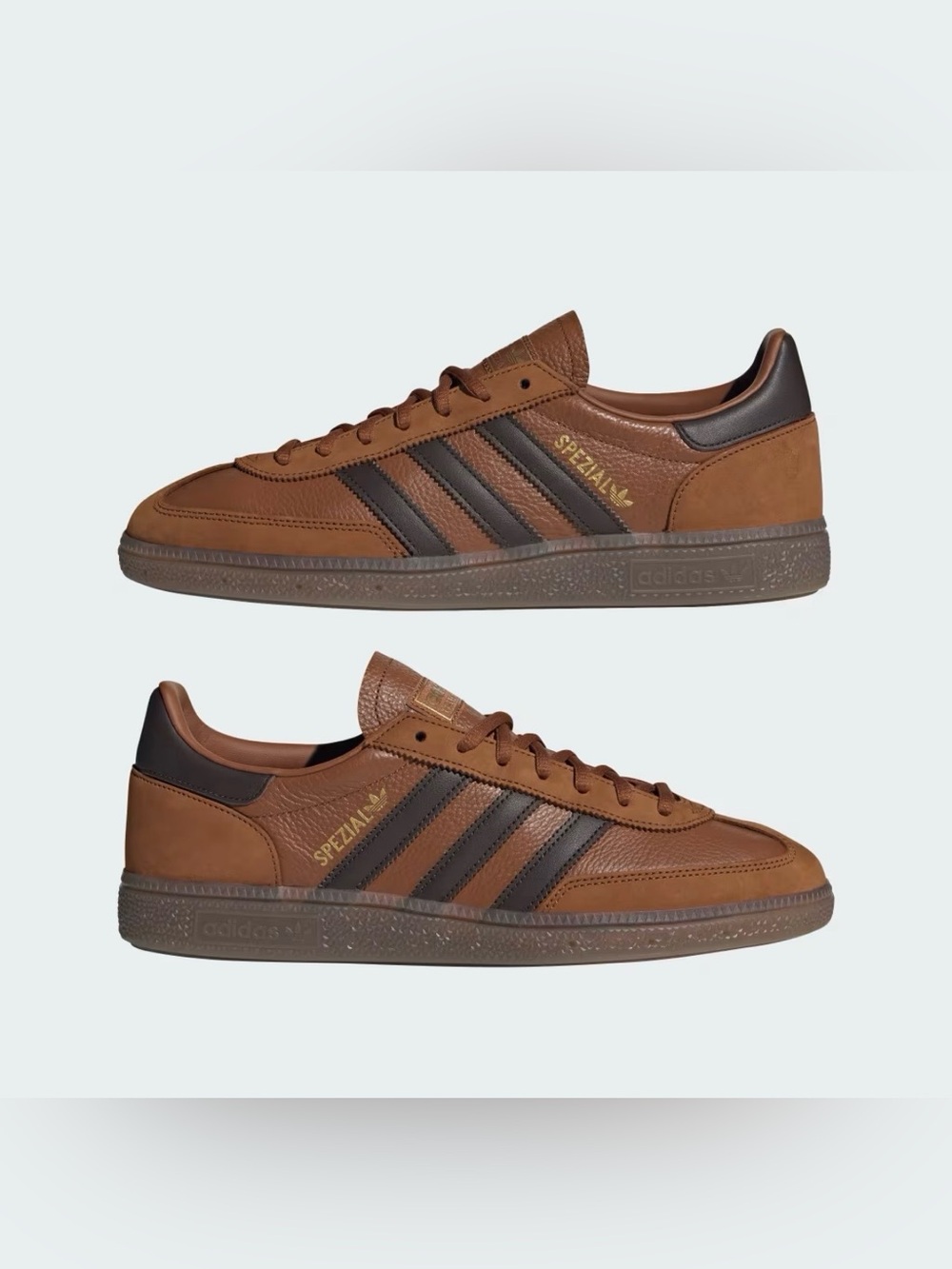 Adidas Spezial Brown Leather Fashion Sneakers